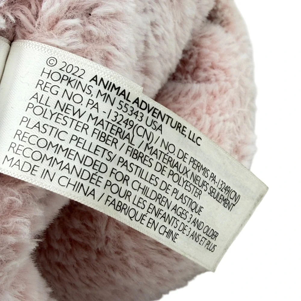 Animal Adventure‎ Pink Puppy Dog Plush Stuffed Animal Floppy Ears 12 inch Seated
